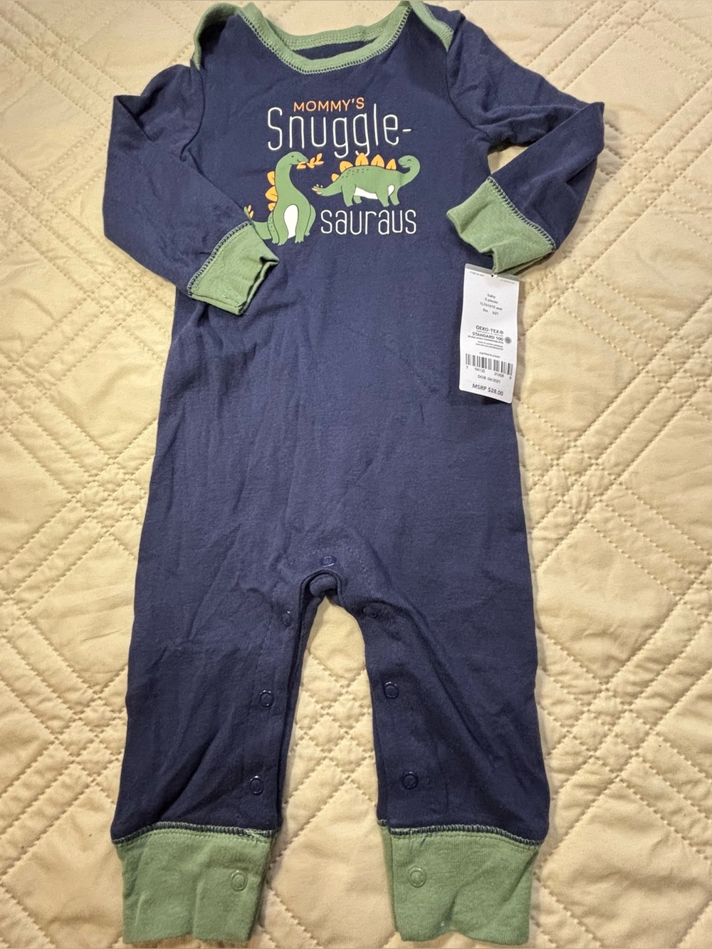 Carter's 9M "Mommy's Snuggle" Dinosaur outfit